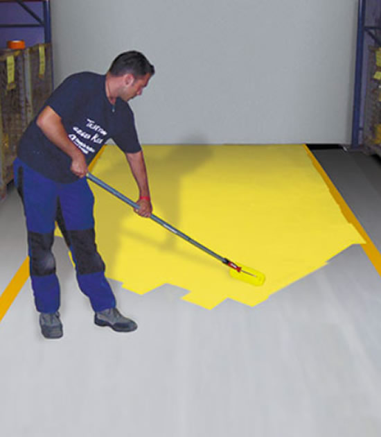 PROline-paint Hallenbodenfarbe rutschsicher R10 (verschiedene Farben) – Bild 2