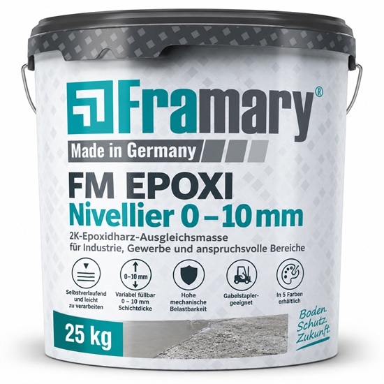 FM Epoxi Nivellier 0–10 mm – 2K Epoxidharz-Ausgleichsmasse
